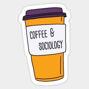 Coffee And Sociology Sticker